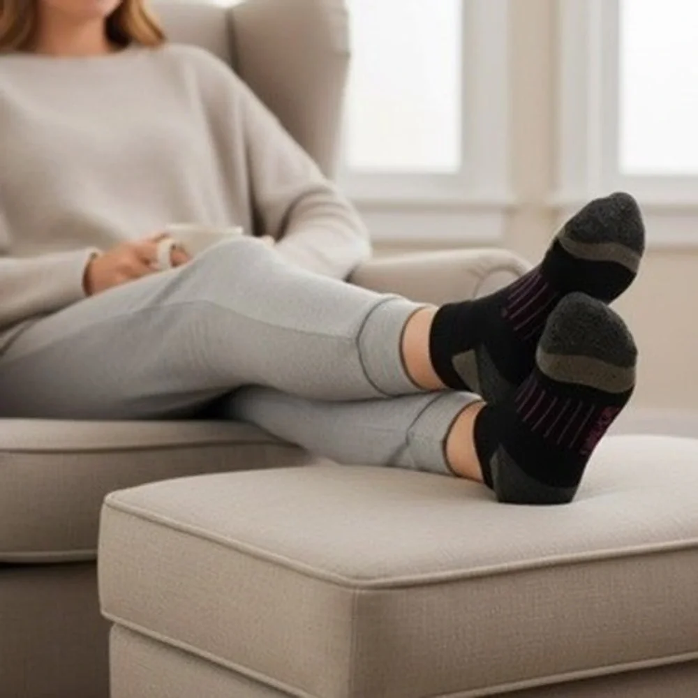 Dr. Scholls Athletic Padded Socks 10-13 Black Anti-Blister Fitness 3 Pack